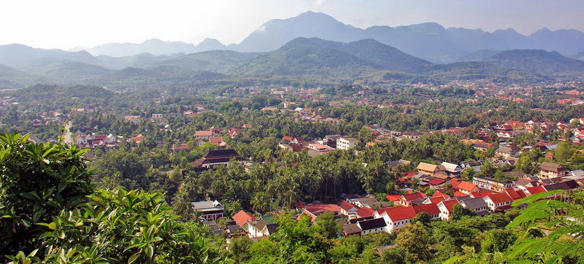 Luang Prabang Phousi vue panoramique au Laos