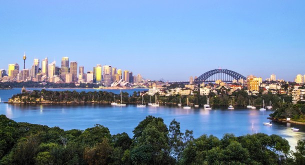 Australie OT Sydney Vue panoramique sur la Baie depuis Taronga Zoo 002